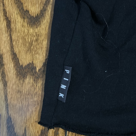 PINK Victoria's Secret Black Cropped Hoodie - Picture 7 of 7
